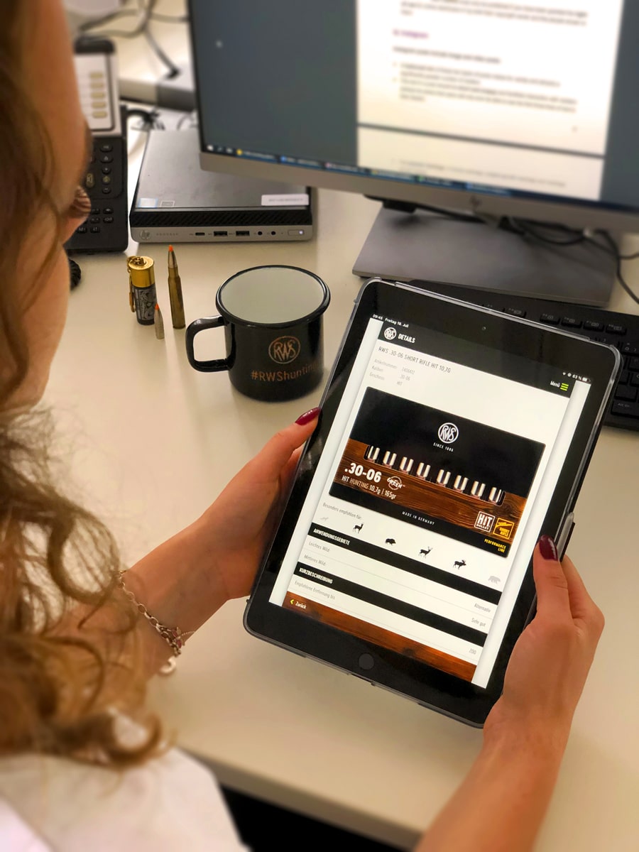 Hunter checks out the new features of our ammo advisor at rws-ammo.app!
