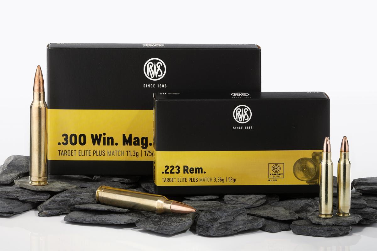 Packaging of the RWS TARGET ELITE PLUS in .223 Rem. and .300 Win. Mag. 
